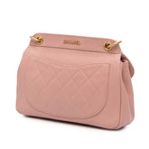 Quilted Lambskin Curved Flap